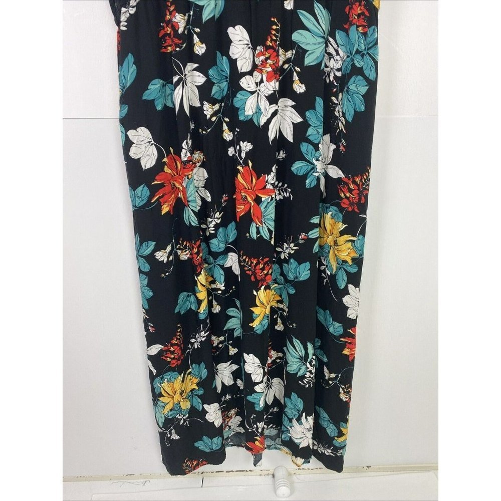 City Chic Size XXL 24 Women's Maxi Dress Sleeveless Black Floral - Picture 8 of 8